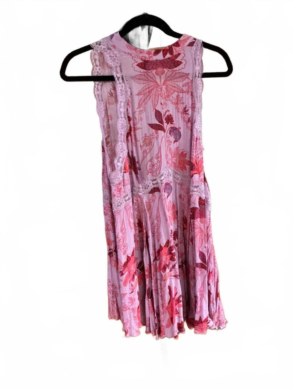 #FP145 Intimately Free She Moves Printed Chemise / Mini Tunic Dress, Size XS